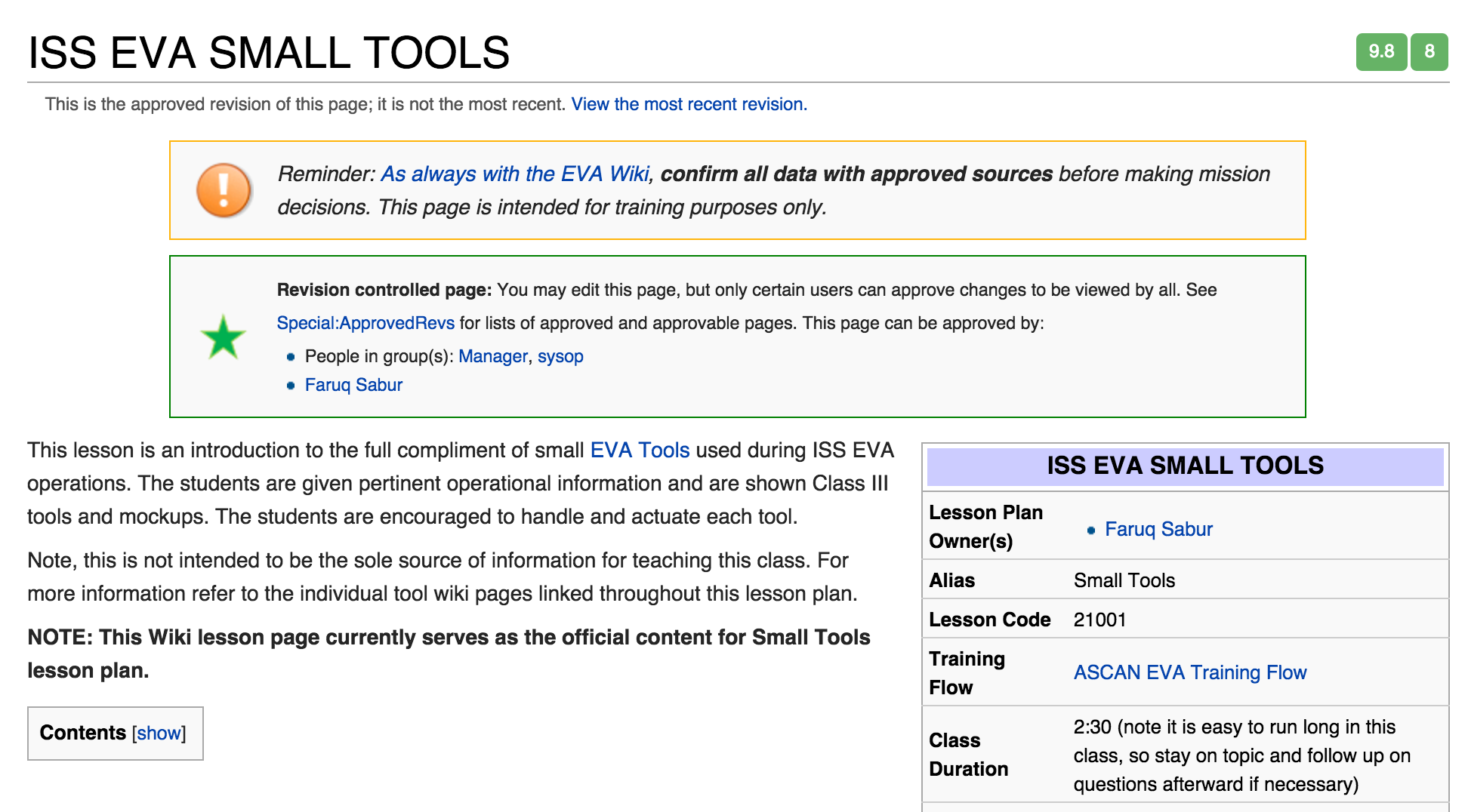 Lesson Plan Page